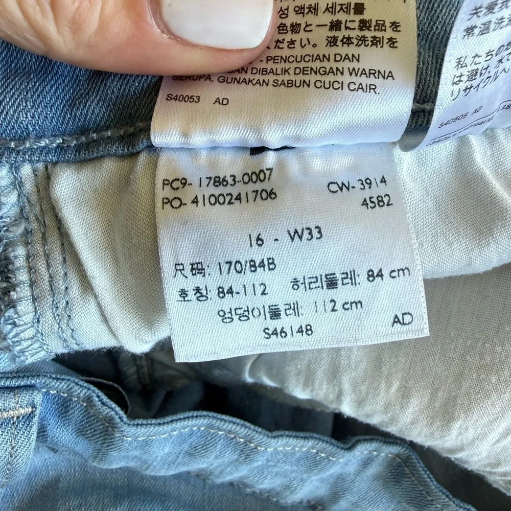 Levi's Light Blue Denim Bermuda Shorts